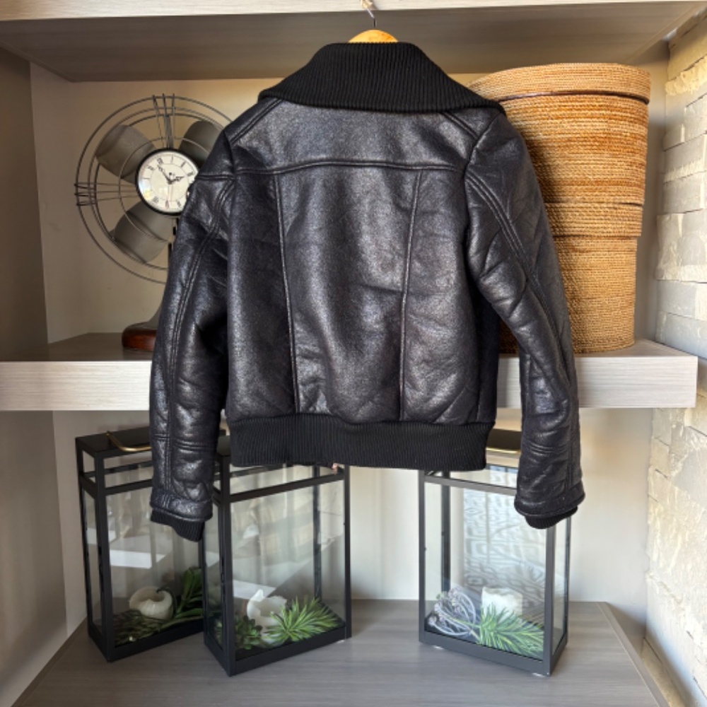 Faux Leather, Super Chic' - Bomber Jacket - Beverly Hill's  Polo Club - Picture 6 of 6